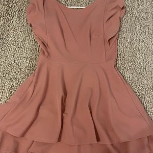 cute pink dress , classy but casual. only worn once!!